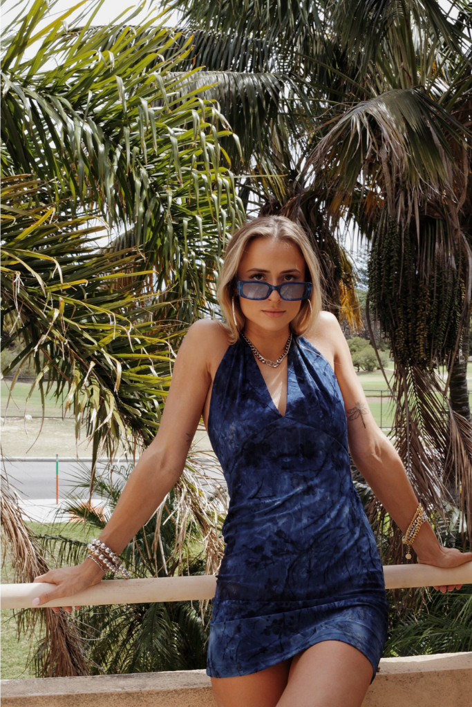 LAGUNA MINI DRESS  [SAPPHIRE]