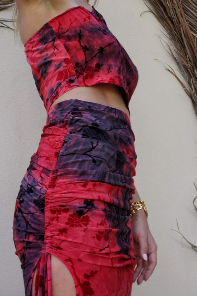 TROPEZ SKIRT [CRIMSON]