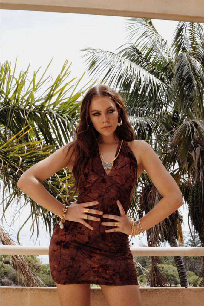 LAGUNA MINI DRESS [BRANDY]