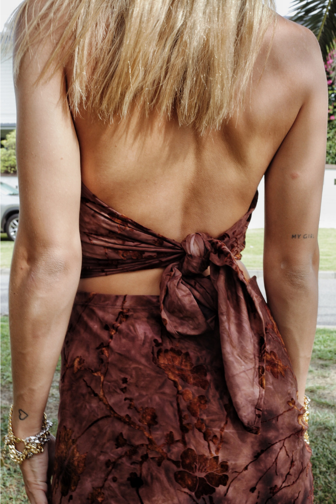 BAHAMAS SCARF TOP [BRANDY]