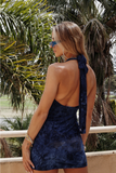 LAGUNA MINI DRESS  [SAPPHIRE]